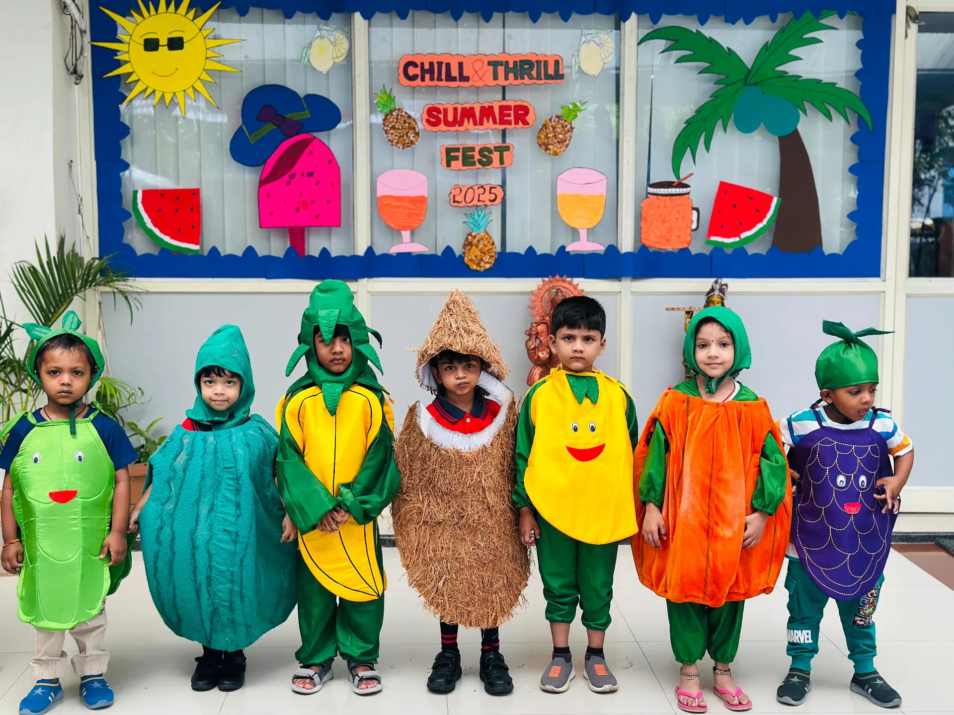 Oakwood students enjoying the summer fest